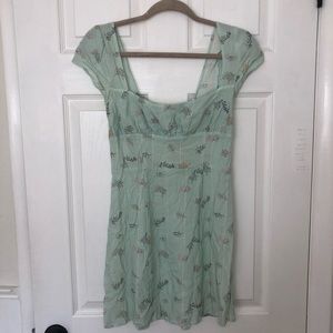 Turquoise Lane the Label Oceanic Floral Sea Print Dress